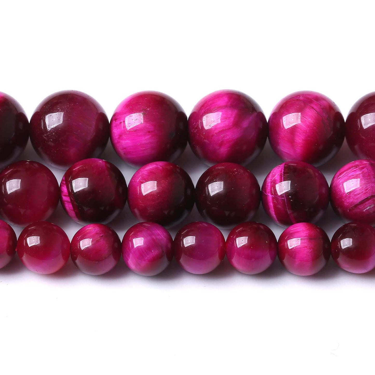 36PCS 10MM AAA Rose Red Tiger Eye Stone Beads Natural Gemstone Bead Crystal Healing Energy Jewelry Making DIY 15 inches