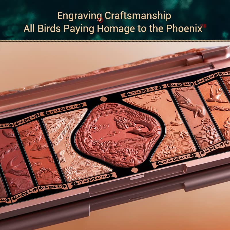 FLORASIS Floral Engraving Phoenix Makeup Palette (02 Retro Brown)