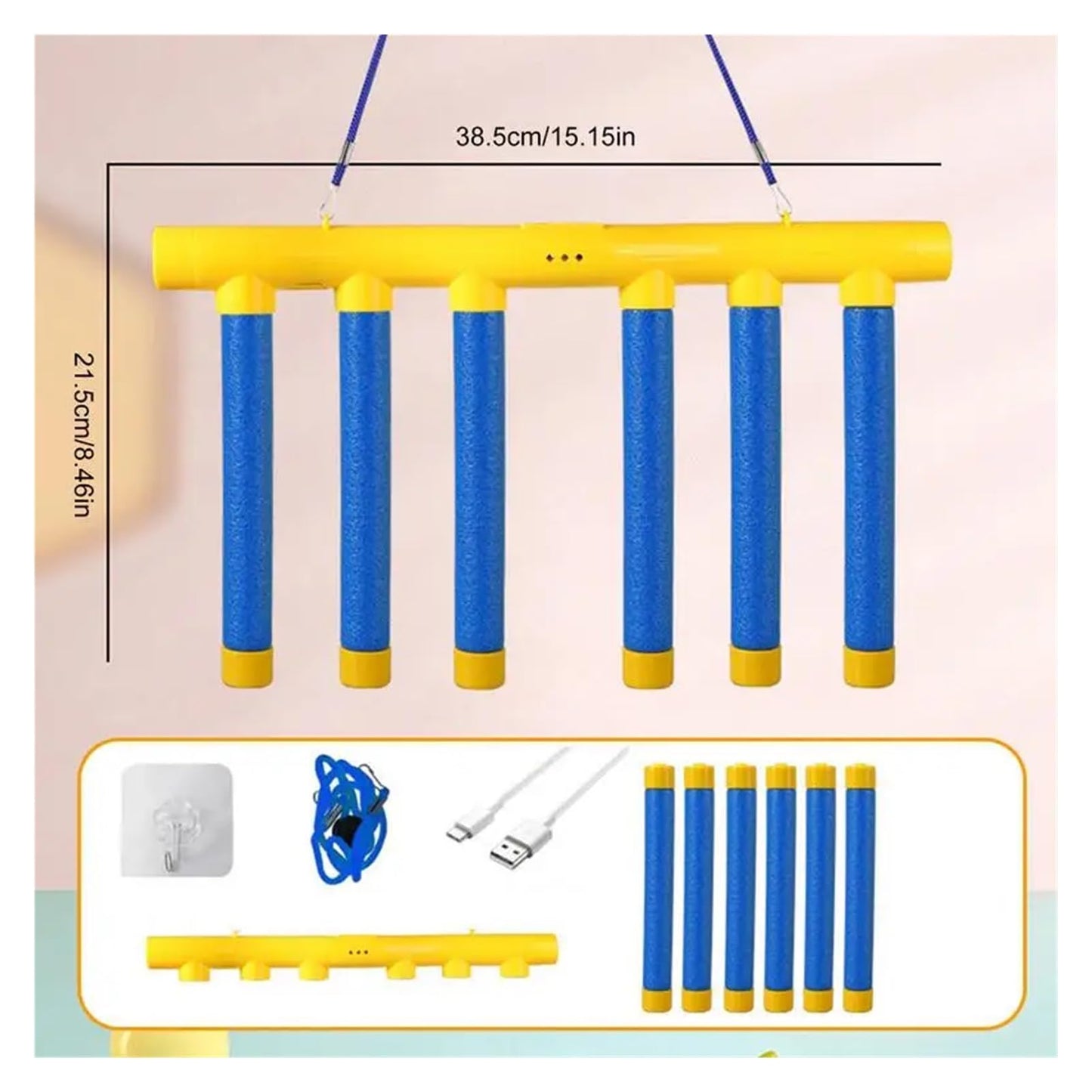 BUSTALOZZII Reflex Challenge Drop Sticks Game - Hand Eye Coordination & Reaction Training Toy for Kids & Adults, Nerve Exercise Catching Sticks Game