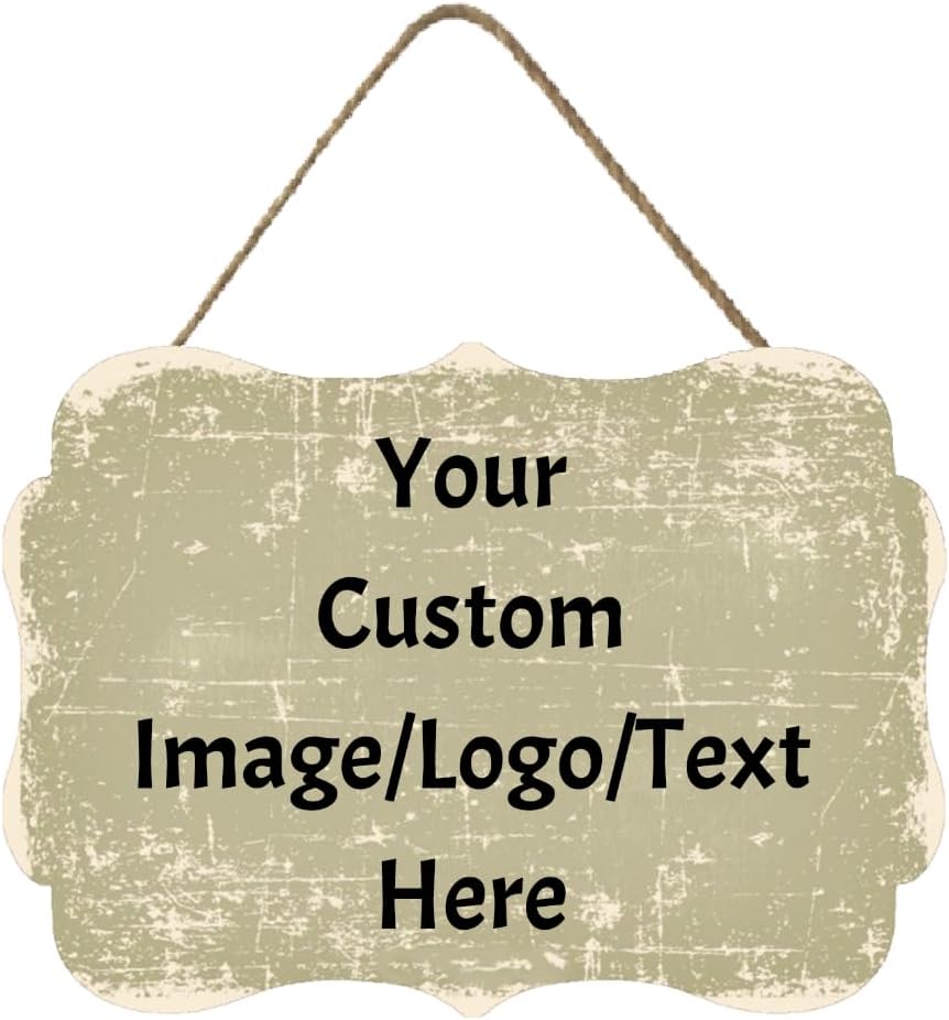 Personalized Custom Wooden Signs with Any Text Name for Home Door Man Cave Bar Family Farmhouse Decorative Home Kitchen Rustic Wall Decor