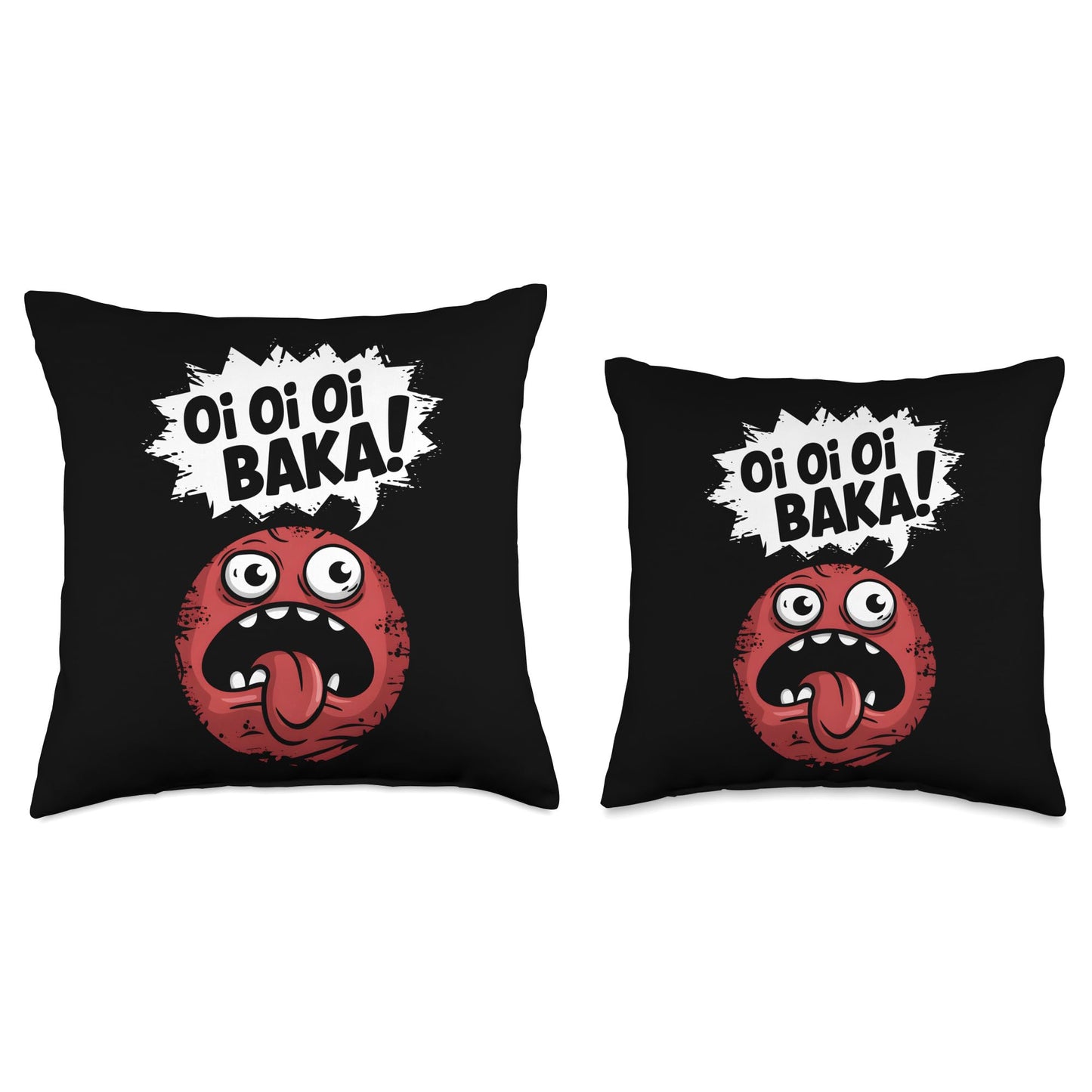 Funny Oi Oi Oi Baka Sarcastic Meme Throw Pillow