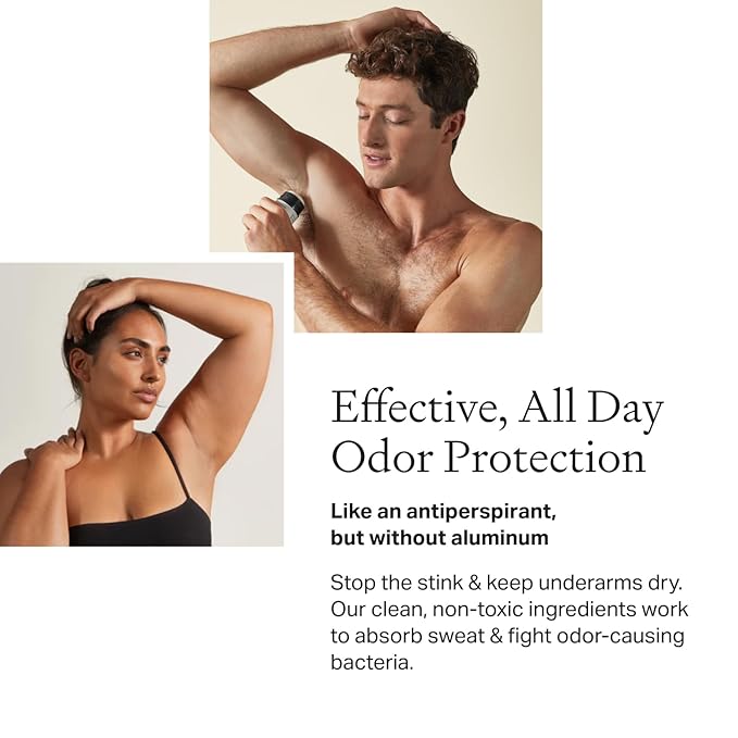 Each & Every All Natural Deodorant for Women & Men - Sensitive Skin, Plant-Based, Baking Soda & Aluminum-Free Deodorant - Long Lasting 24 Hr Odor Control - Cedar & Vanilla Travel Size (3 Pack, 2.5oz)