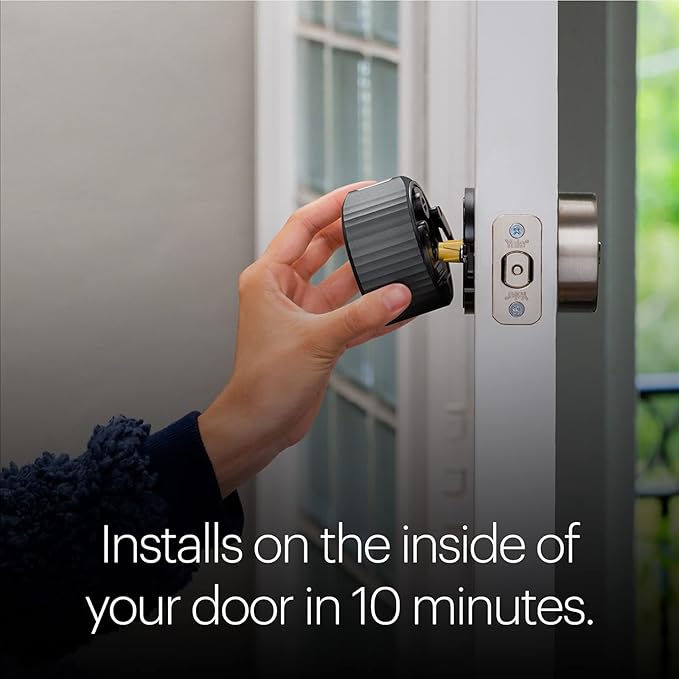 August Home Matte Black Wi-Fi Smart Lock and Smart Keypad, Keyless Door Lock for Front Entry Door, Great for Guests and Vacation Rentals, AUG-SL05-KY1-G05