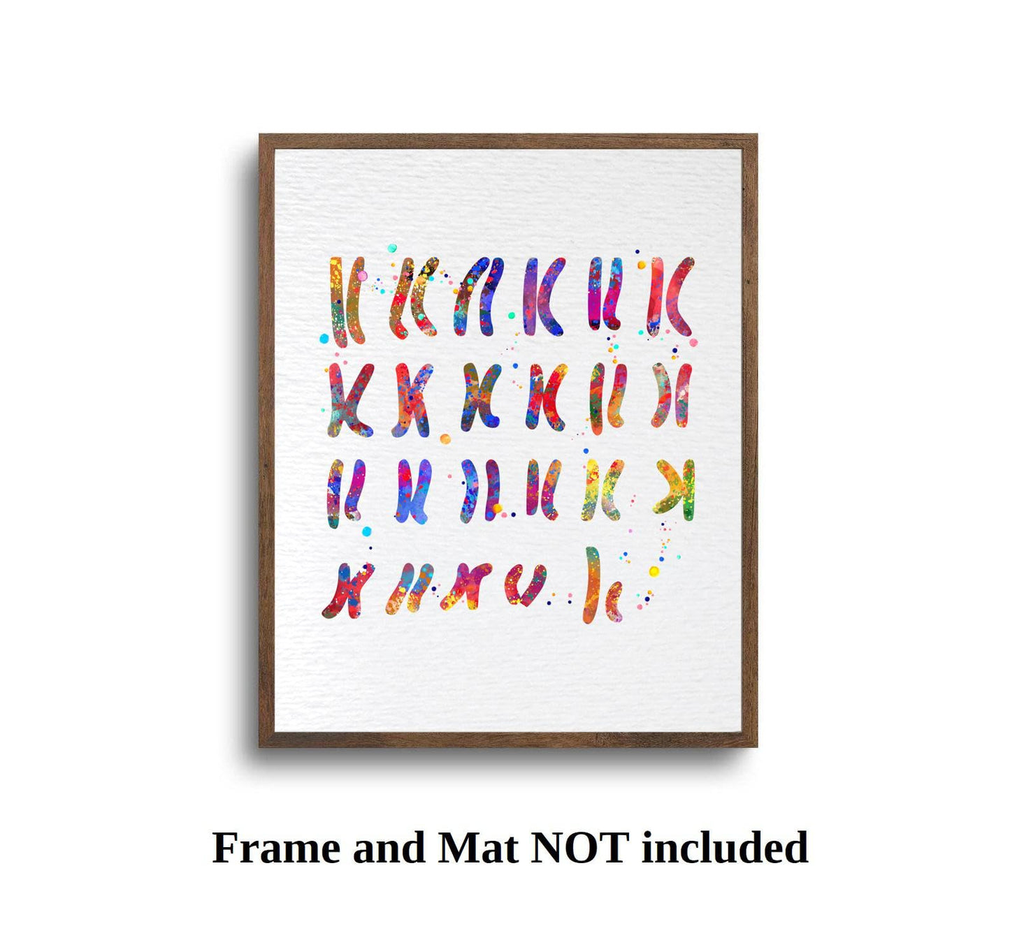 Dignovel Studios 8X10 Unframed Male Chromosome Illustration Diagram Watercolor Art Print Poster Medical Education Science Genetic Wall Hanging Decor DN914
