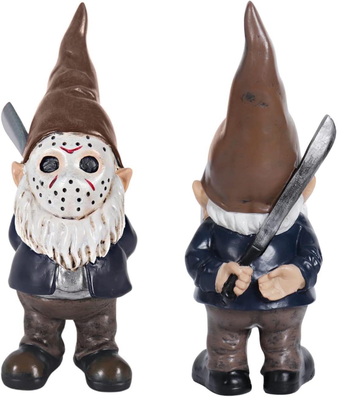 SPINNDO Garden Gnome Statue Decoration Garden Decor Horror Gnomes Boo Basket