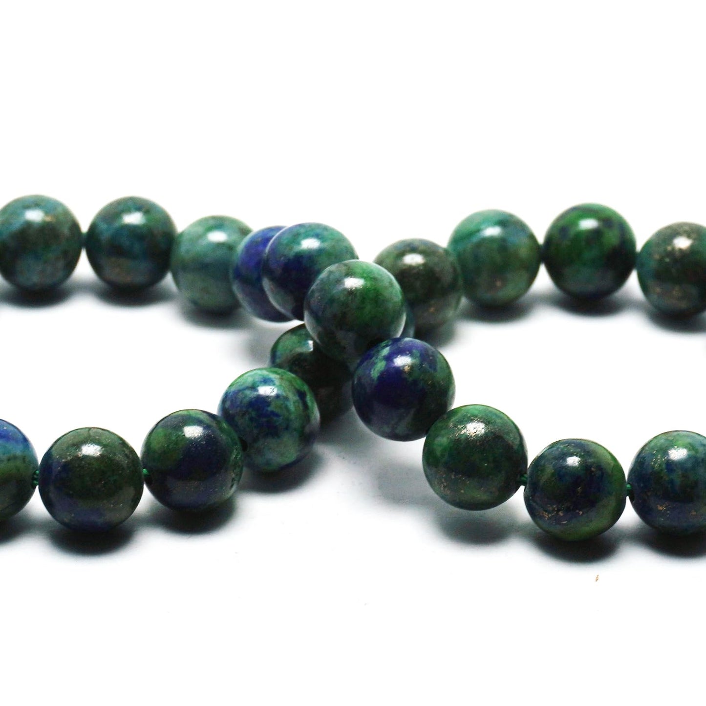 DIQIO Natural Stone Beads Gemstone Beads for Jewelry Making - 6mm Phoenix Lapis Lazuli Beads for Bracelets, Green Jasper Round Beads(58-60pcs, 6mm, Phoenix Lapis Lazuli)