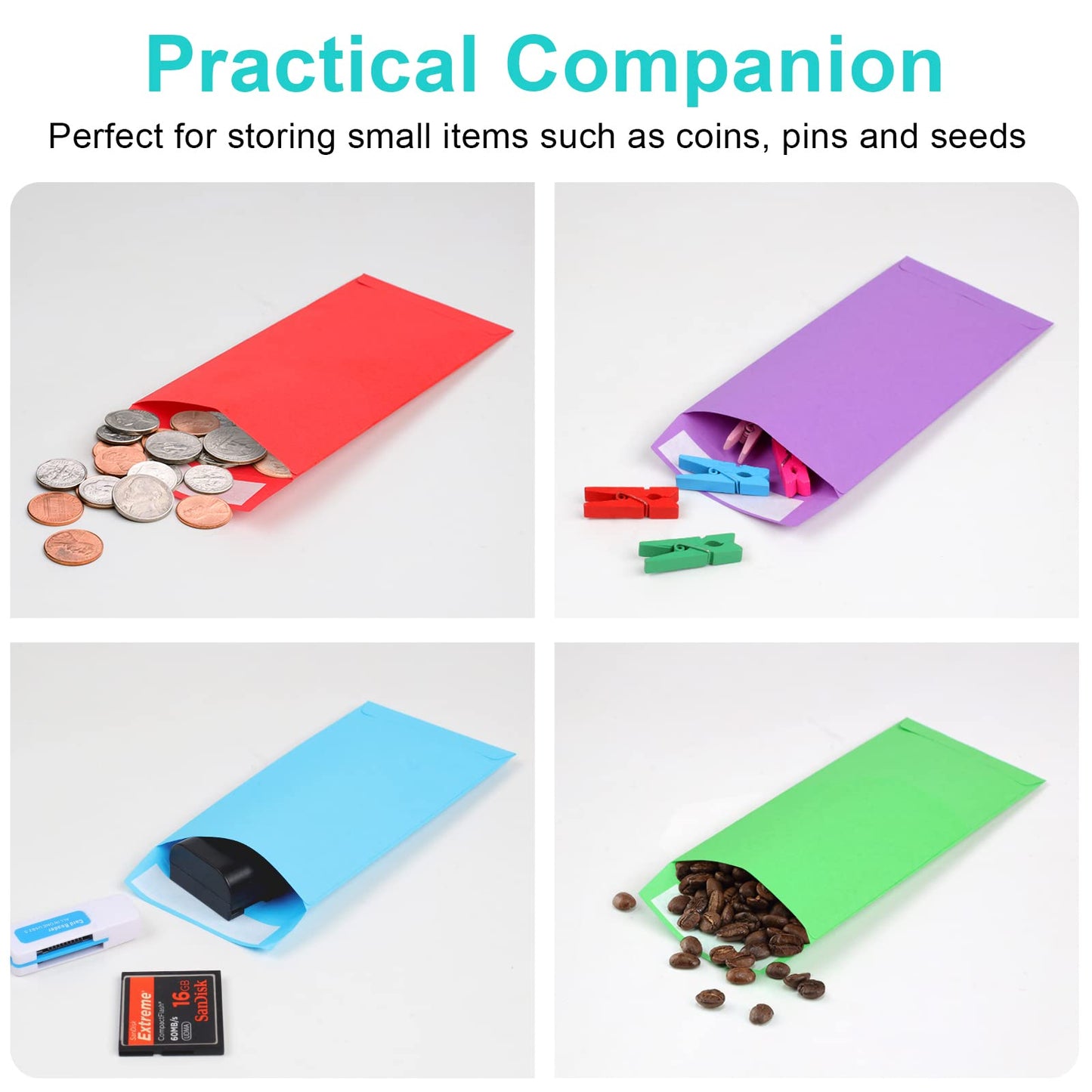 Cash Envelopes -120 Envelopes Money Saving Challenge, 3.2x6.6inch Money Envelopes for Budgeting, Coins, Checks, Gift Cards & Tickets