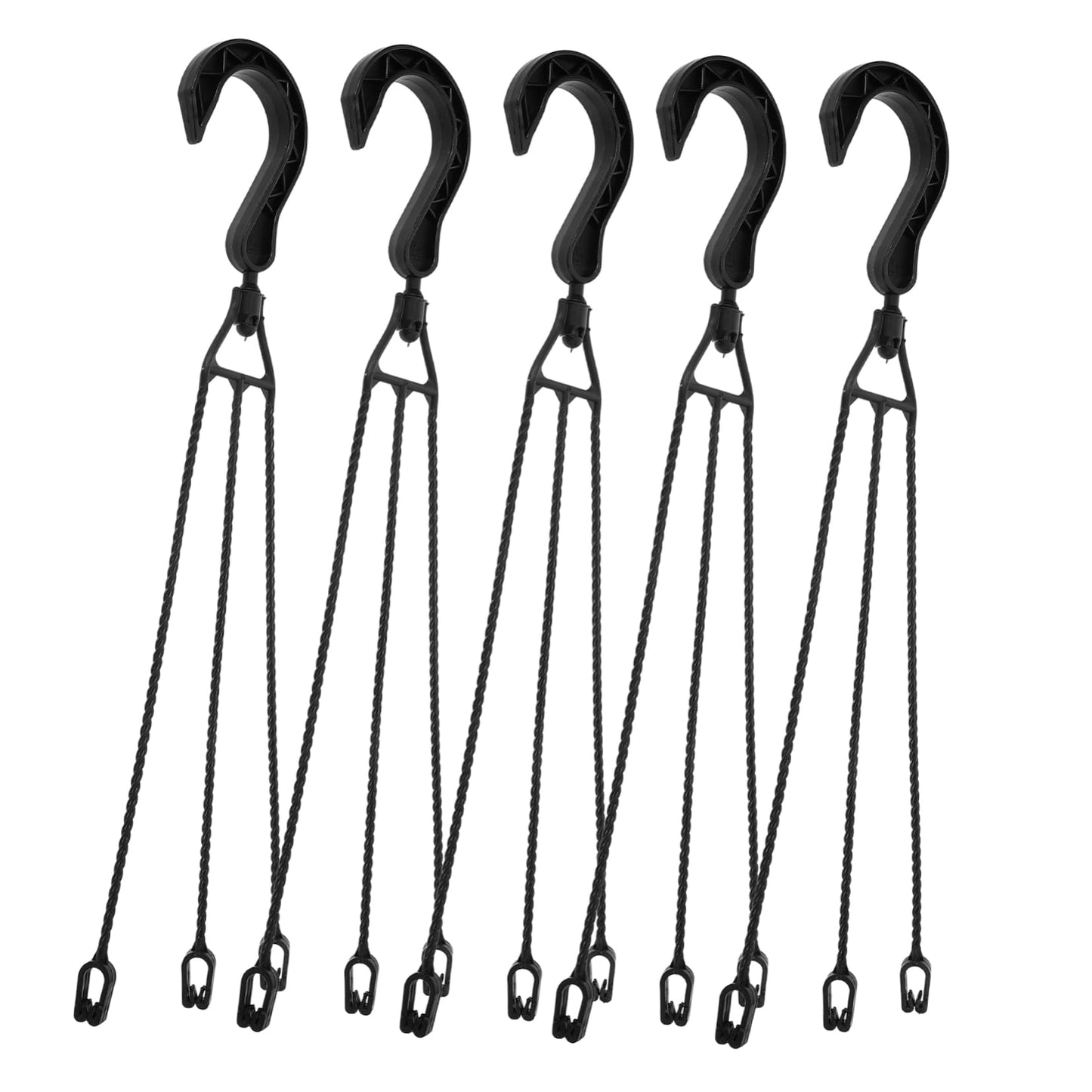 FONDOTIN Hanging Baskets for Plants 5 Pack Plant Hooks Flower Pot Hangers Easy Assembly Durable for Outdoor Use