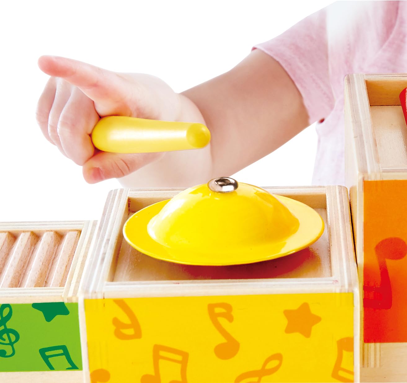 Hape Stacking Music Set | Colorful 6 Piece Musical Box Toy, Wooden Set for Kids 18 Months+