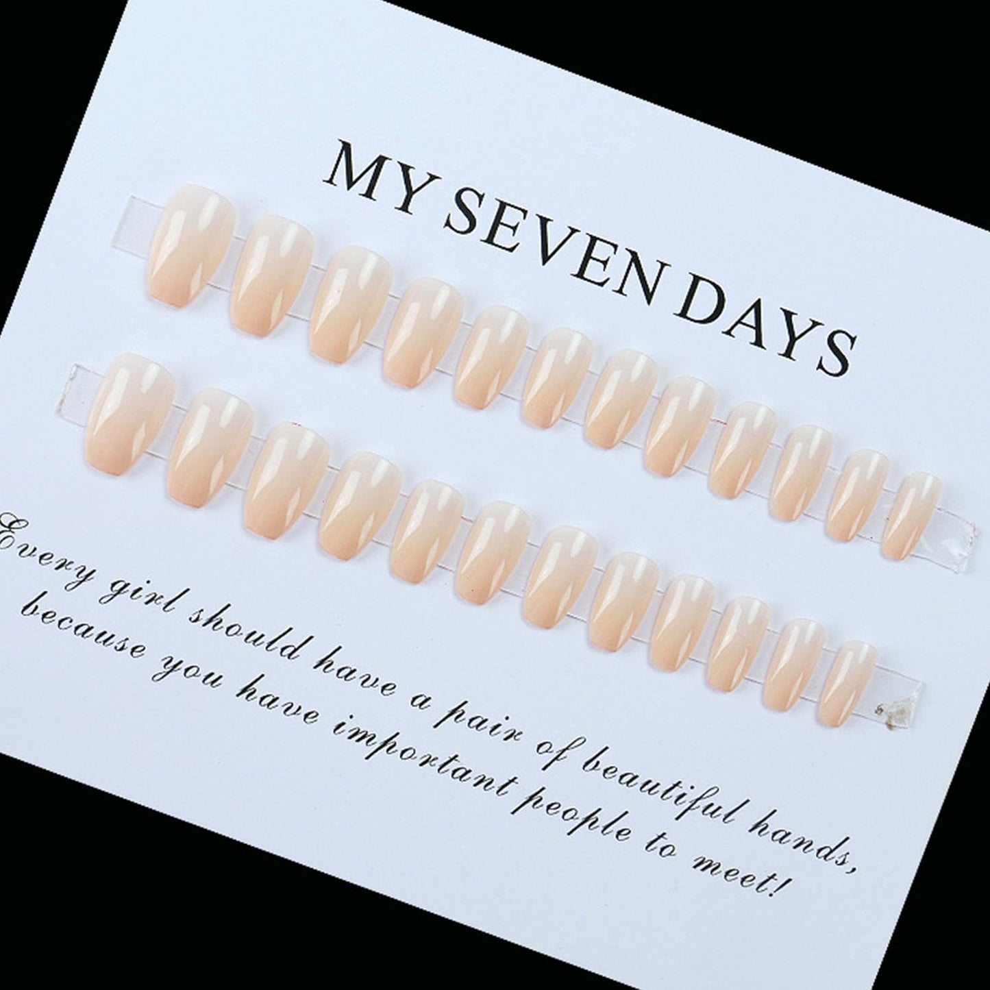 Coffin Press on Nails Short Fake Nails Solid Color Translucent Nails Press ons Ombre Glue on Nails Simple Artificial Ballet Acrylic Nails for Women 24 Pcs