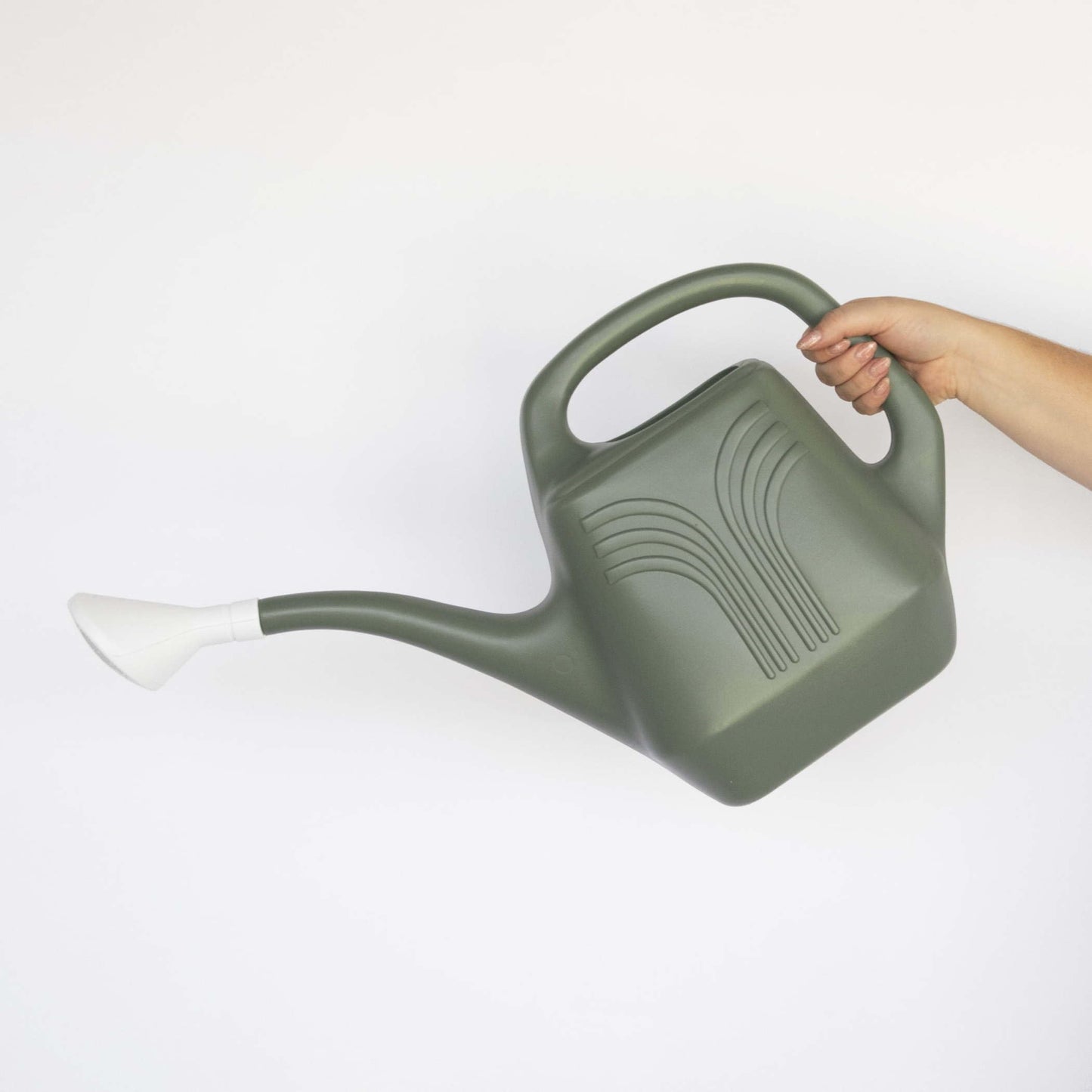Bloem Promo Removable Nozzle Spout, Indoor/Outdoor Use Resin Watering Can, Basil Green, 2 Gallon Capacity