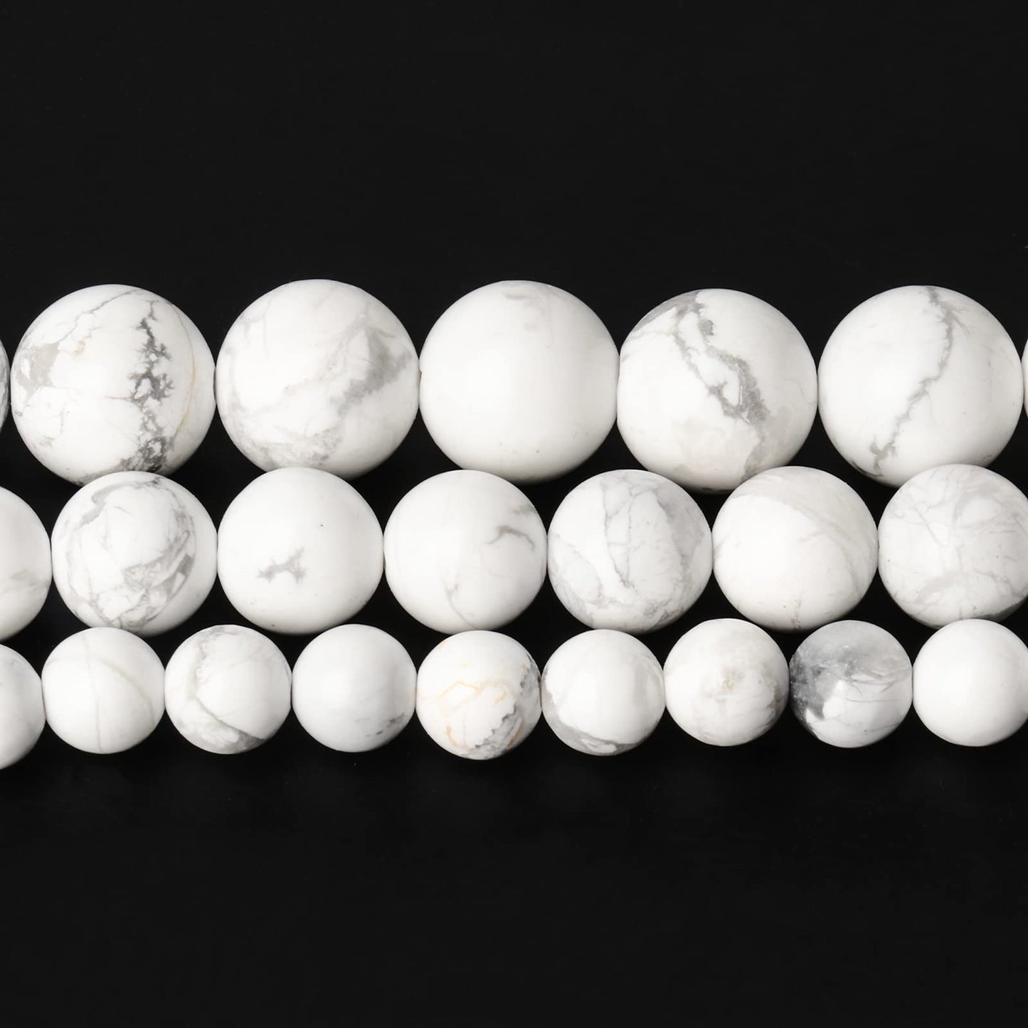Song Xi Howlite Beads White Turquoise 8mm Natural Stone Beads for Jewelry Making Gemstone Beads