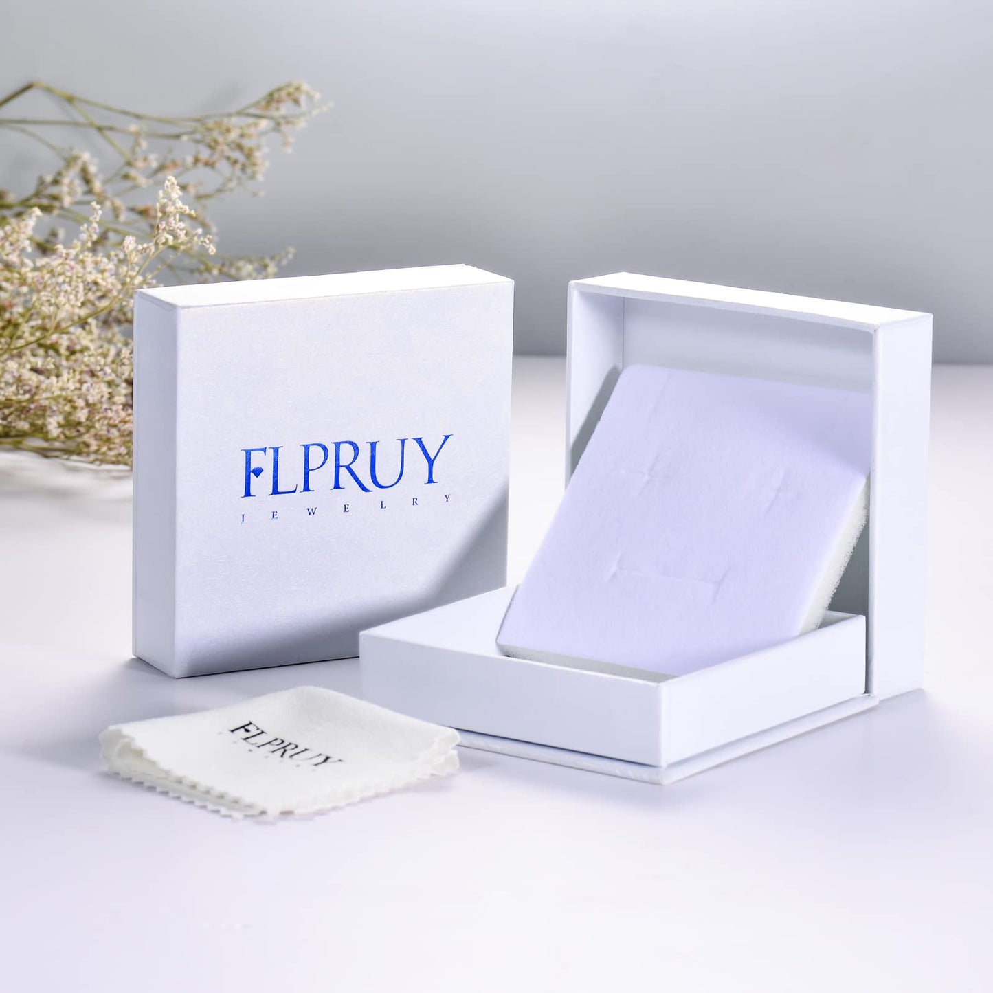 Flpruy Sterling Silver Birth Flower Necklace Birth Flower Cross Necklace Floral Pendant