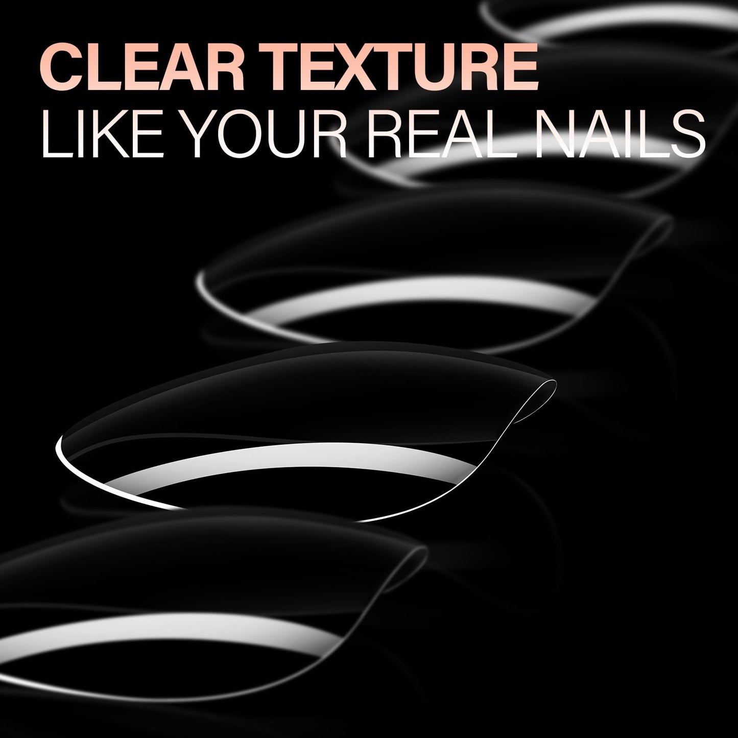 AILLSA Short Oval Round Nails 504PCS Clear Gel Nails Tips Press on False Soft Nails Tip Full Cover Fake Gelly Nails Tips for Nail Extension DIY Home Salon Gift, 10 Sizes Preshaped Nail Tips