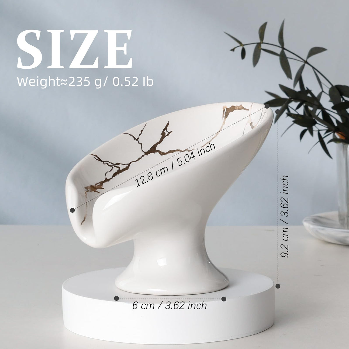 Soap Dish Soap Holder Self Draining Leaf Shape Soap Dishes