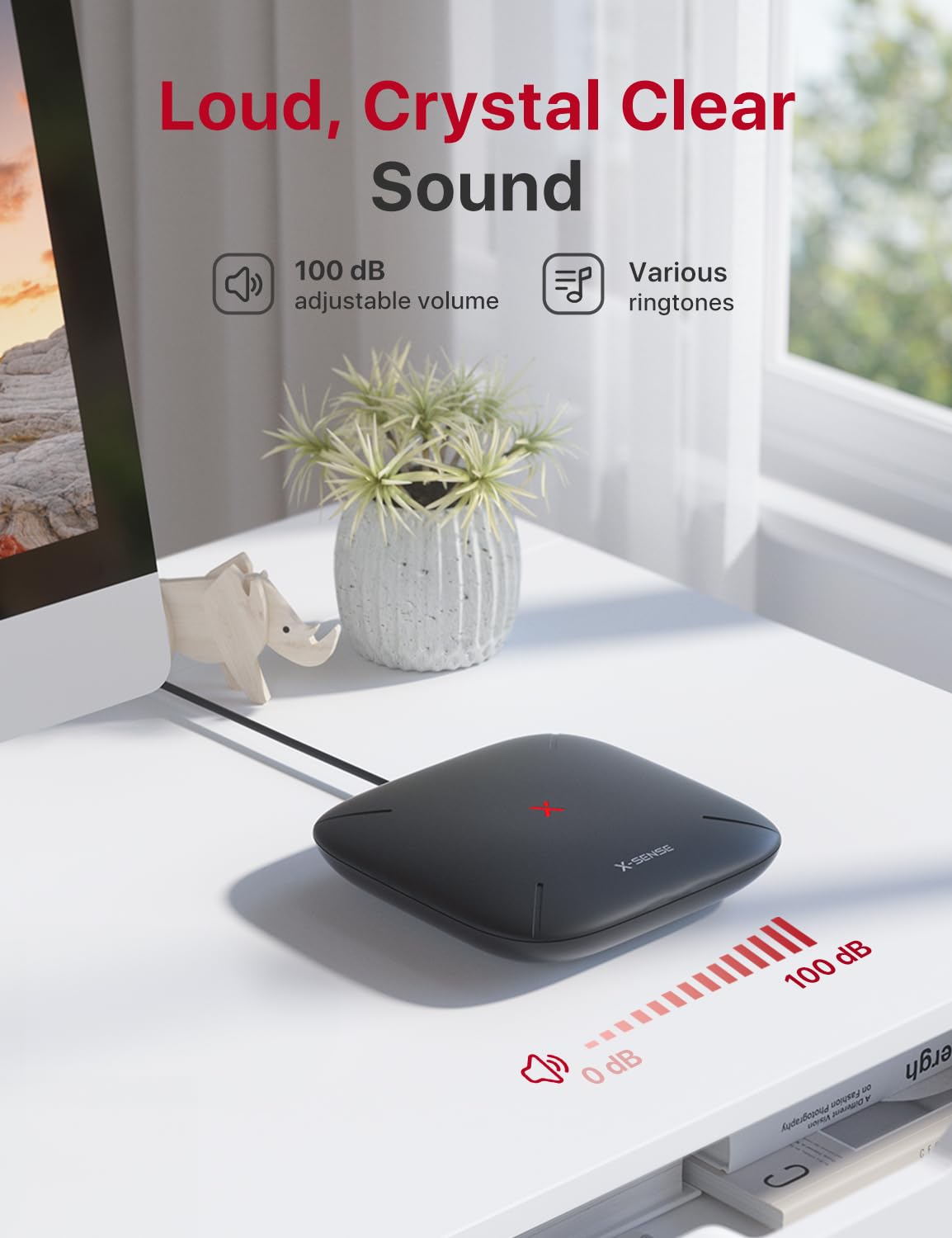 X-Sense Smart Mailbox Alarm, Wireless Long Range Mailbox Alert, Mailbox Sensor with SBS50 Base Station for Delivered Mail, SMA11