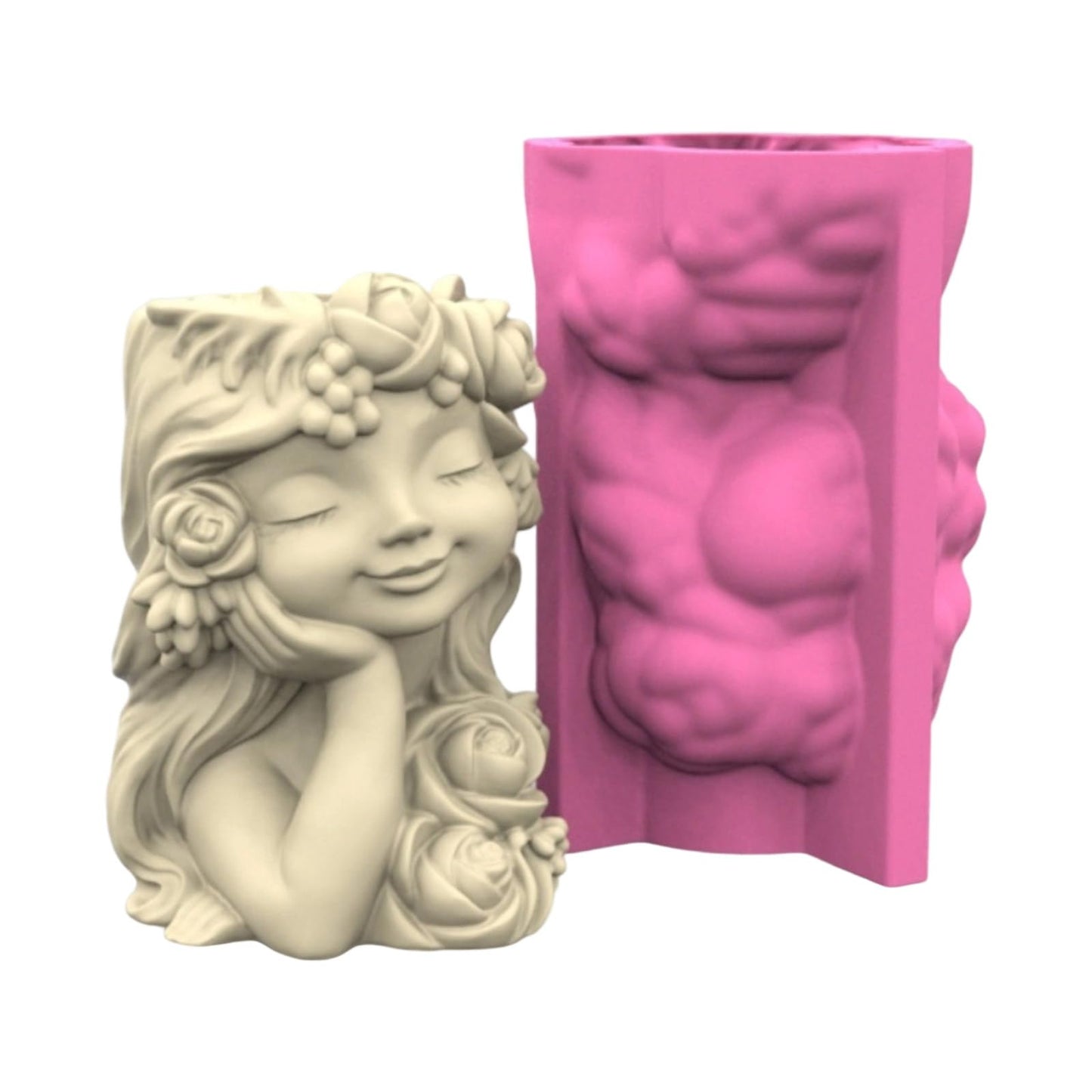 Reusable Flower Pot Silicone Mold Food Grade Materials for Succulents Multi Purpose Planter Cement Resin Art Project Silicone Planter Mold Succulent Plants