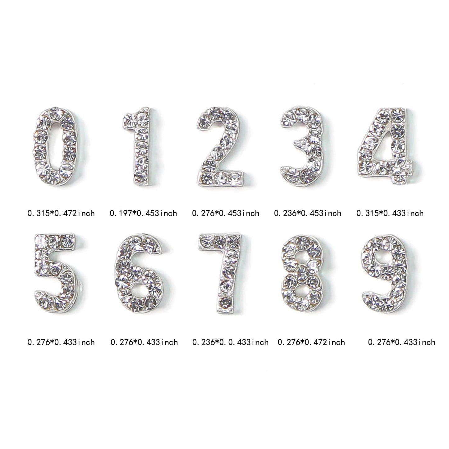 JERCLITY 48 Pieces Alloy Silver Nail Charms, 12pcs Zodiac Nail Charms, 26pcs Letter Nail Charms, 10pcs Number Nail Charms, Silver Charms for Women Girls Nail Art