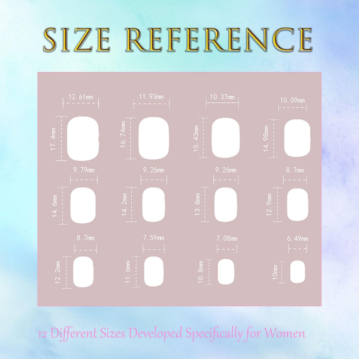 White French Tip Press on Nails Short Square Fake Nails Press ons Simple Style Acrylic Nails Full Cover Reusable Glossy False Nails Artificial Stick Glue on Nails for Women 24 Pcs