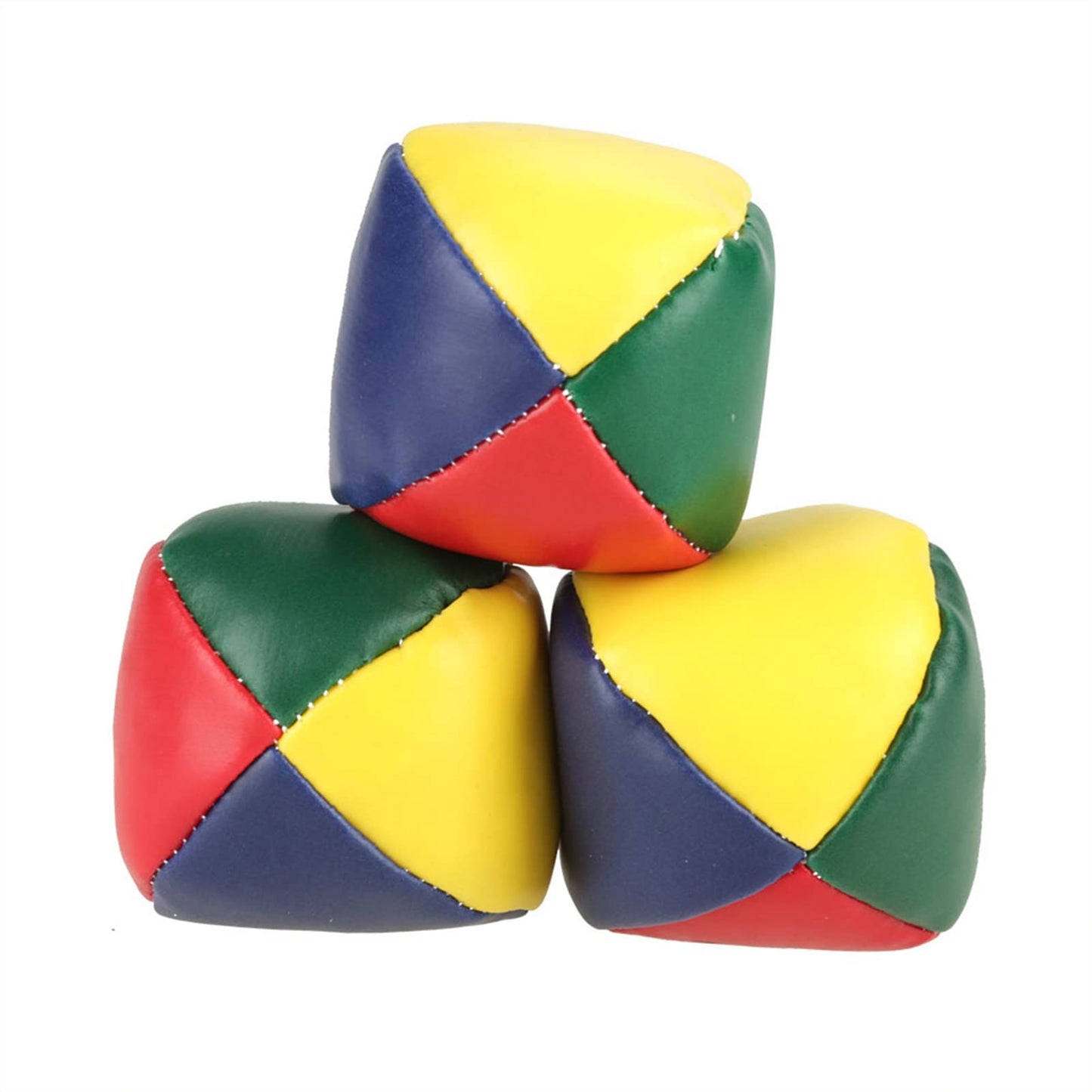 GLOGLOW Nan Baby Toy Balls Set, PU Leather Lightweight Juggling Balls for Toddlers, Fun Learning Prop for Circus Beginners with Soft Grip and Flexibility Training Children's Outdoor