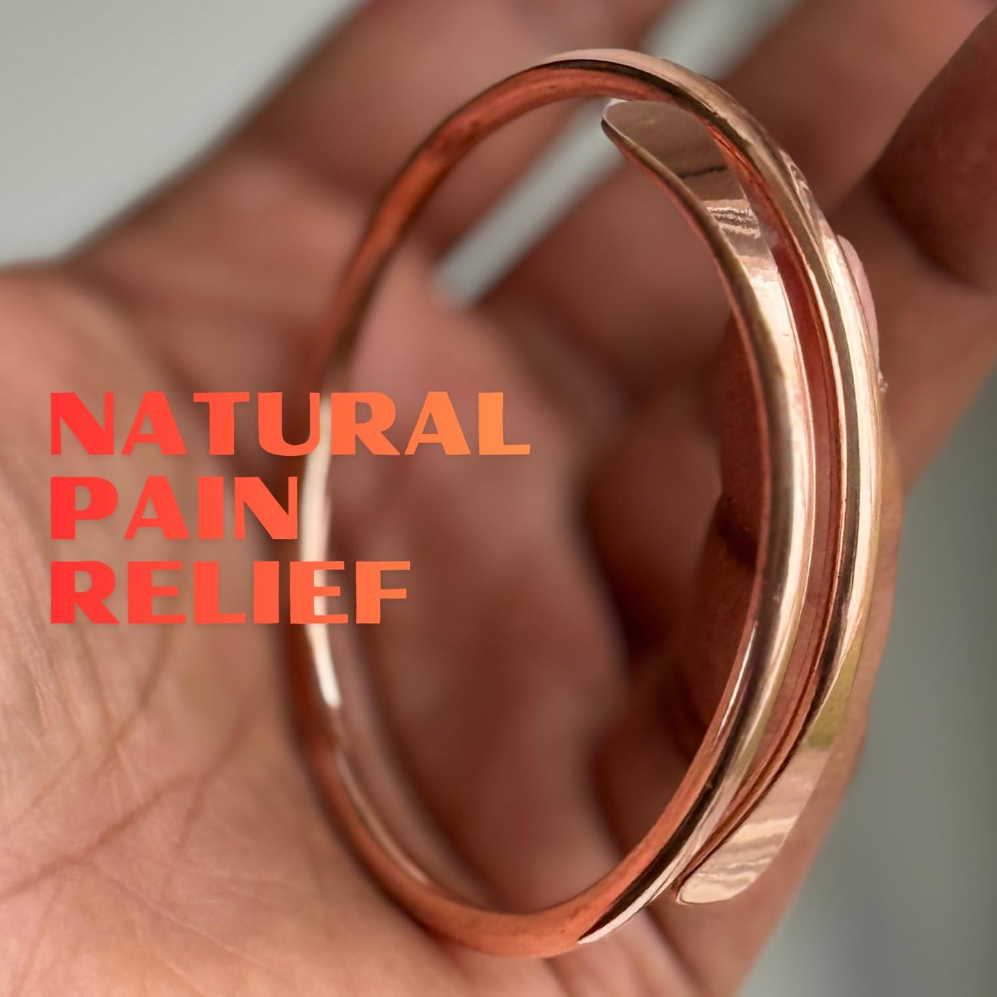 USTeckno Hand Forged 100% Pure Copper Bracelet. Made with Premium Solid High Gauge Copper and Health benefits. Enhance your well-being in style