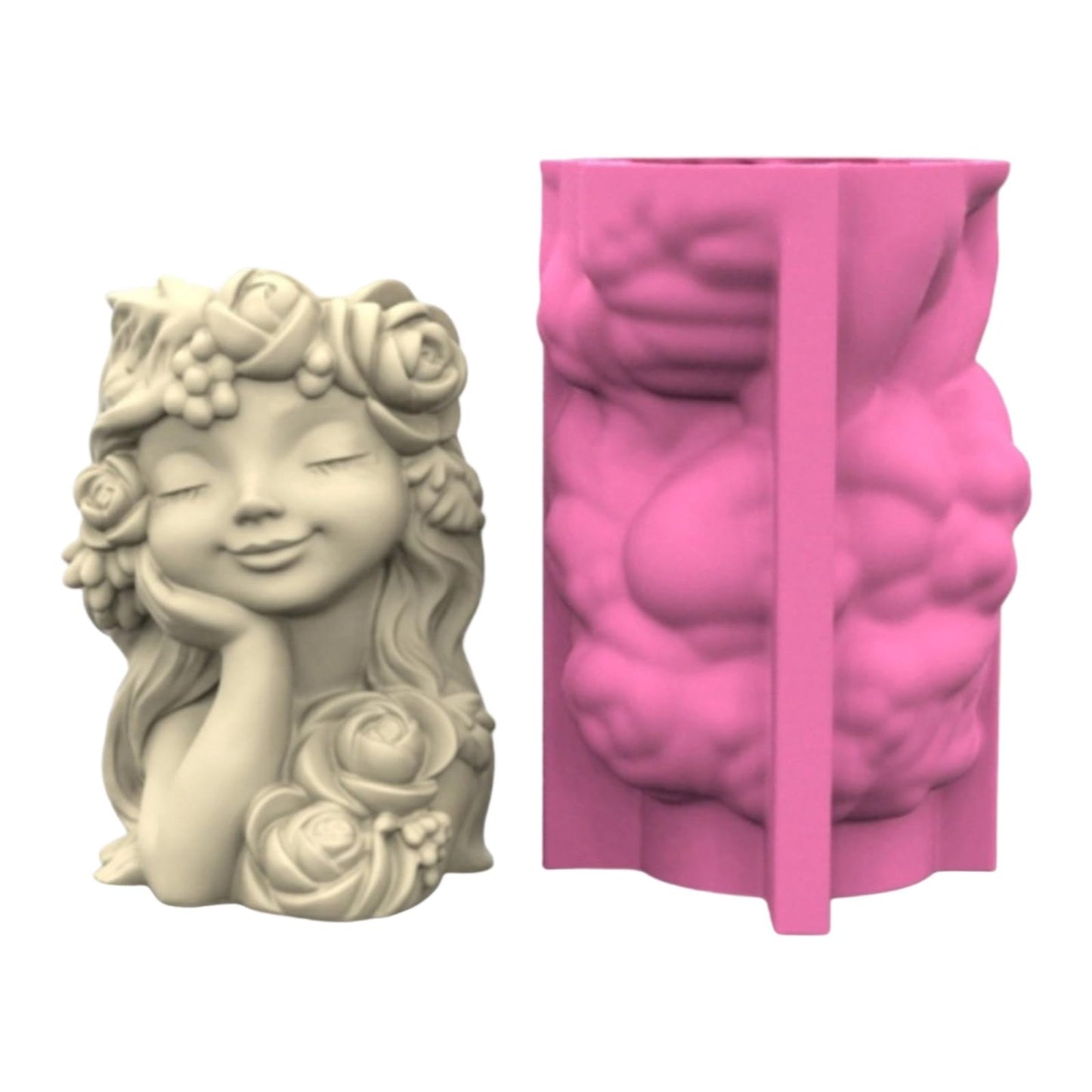 Reusable Flower Pot Silicone Mold Food Grade Materials for Succulents Multi Purpose Planter Cement Resin Art Project Silicone Planter Mold Succulent Plants