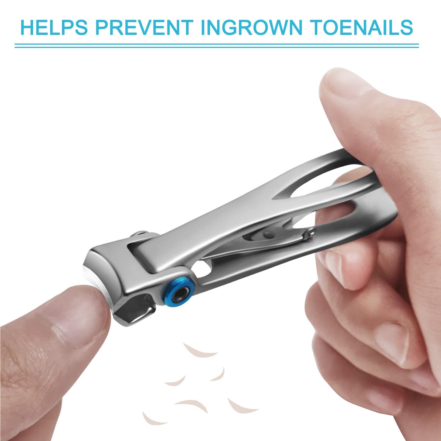 Werlla Extra Large Long Handle Toenail Clippers - 17mm Wide Jaw Opening Heavy Duty for Thick Toenails, Seniors, Men, Adults
