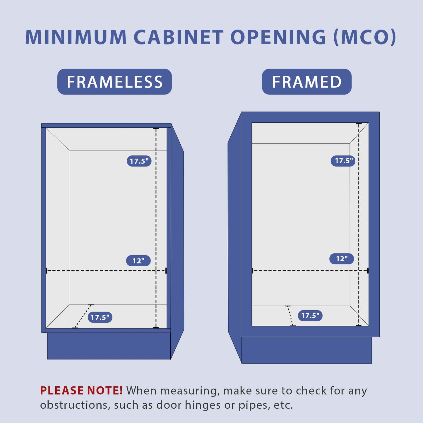 XYLOME Pull Out Trash Can Under Cabinet: 7–11 Gallons Under Sink Trash Can for Kitchen Requires Min. Cabinet Opening 12"W X 17.5"D X 17.5"H - Cabinet Trash Can Pull Out Kit (Trash Can Not Included)
