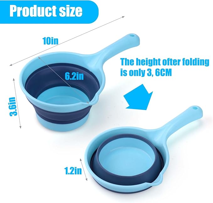 Vodolo Dog Bath Rinse Cup,Portable Foldable Dog Bath Tubs Accessories,Dog Shower Bathtub Dog Pool Supplies,Dog Washing Tools,Dog Shower Attachment