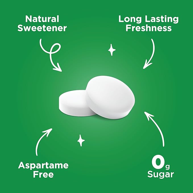 PUR Mints | Aspartame Free Mints | Made with Xylitol | Sugar Free, Vegan, Gluten Free & Keto Friendly | Natural Spearmint Flavored Mints, 30 Pieces (Pack of 2)