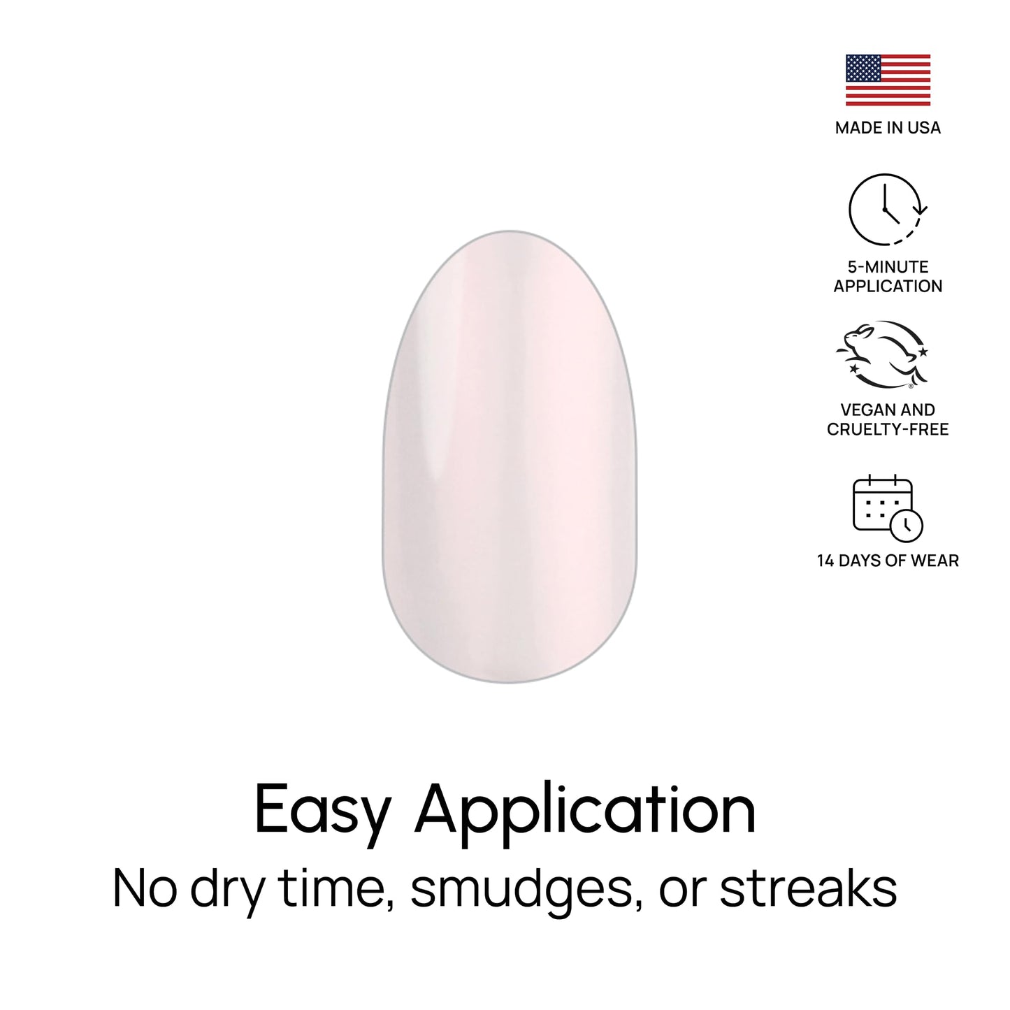 Color Street Glazed Over Nail Strips - Shimmery White with Pink Flash - Shimmer Finish - 16 Double-Ended Nail Strips - Easy Application, No Drying Time Long-Lasting Manicure - Ideal for Any Occasion.