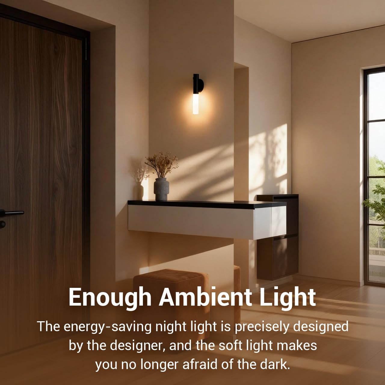 Haloak Motion Sensor Night Lights Indoor, Dimmable Lighting Decor for Stair, Bedroom, Kids Room,Magnetic Hallway Rechargeable LED Wireless Battery Operated Wall Sconce