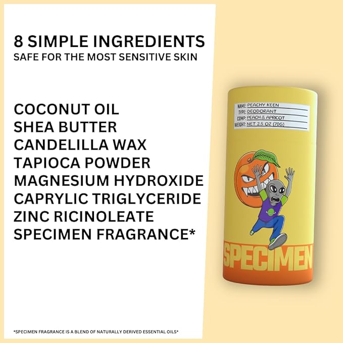 SPECIMEN - Women's Galactic Goddess Premium Deodorant Bundle | Pack of 3 Sticks | Natural Formula, Strong Scent, Sensitive Skin Friendly, Eco-Friendly Paper Packaging | Small Batch, Handmade