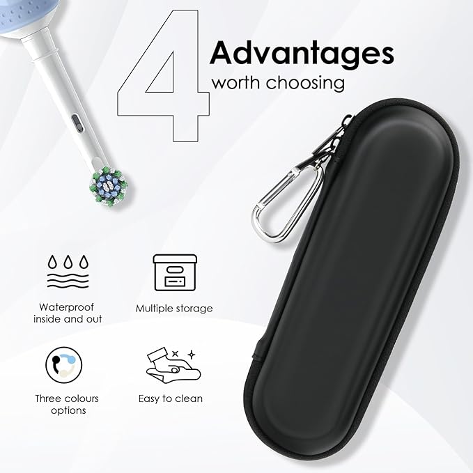 Yinke 2.0 Electric Toothbrush Case For Oral B/Oral-B Pro/Philips Sonicare/ Aquasonic Toothbrush, Travel Electric Toothbrush Case