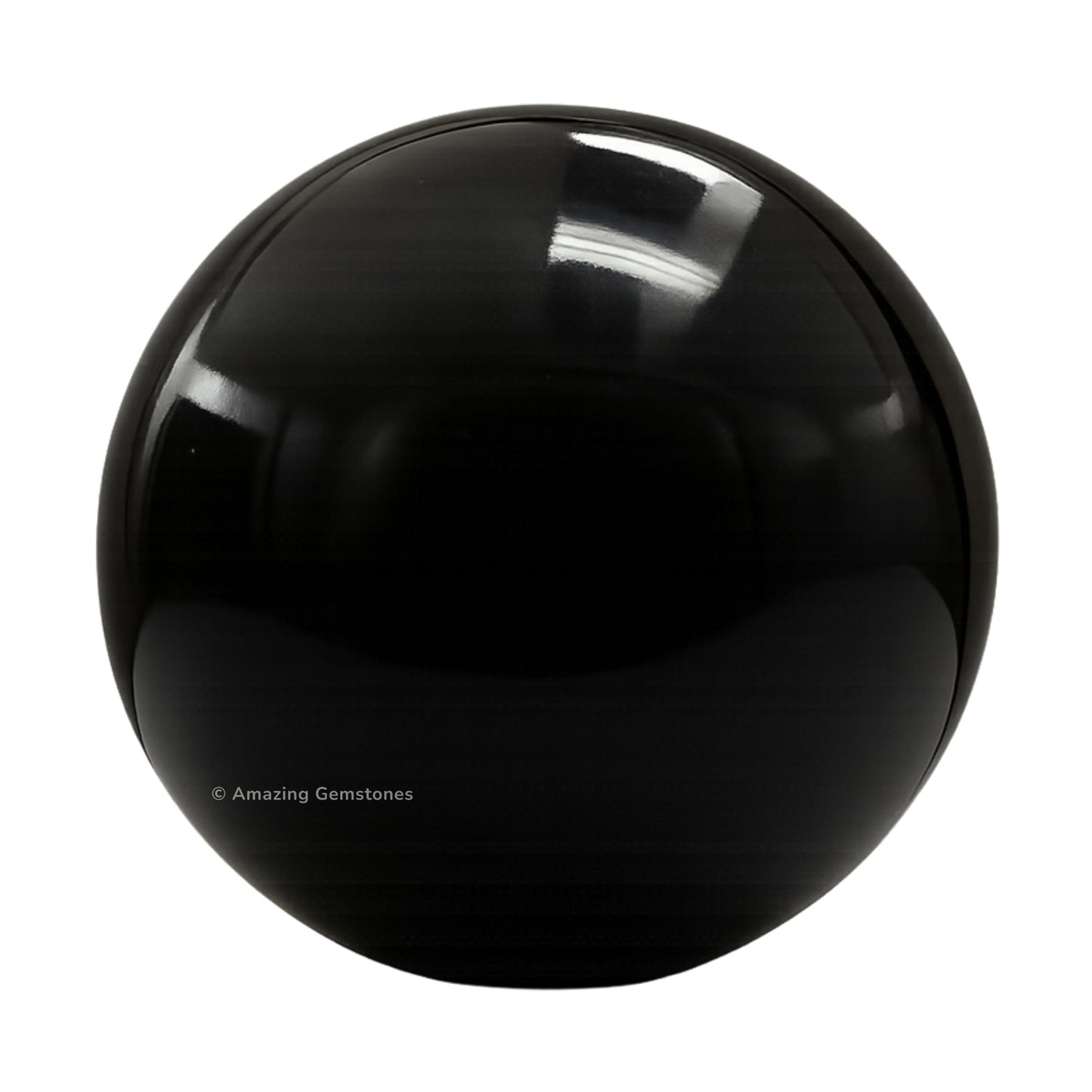 Amazing Gemstone Black Agate Crystal Ball with Stand - 2" Inches Crystal Sphere Meditation Balls for Witchcraft and Decorative Balls