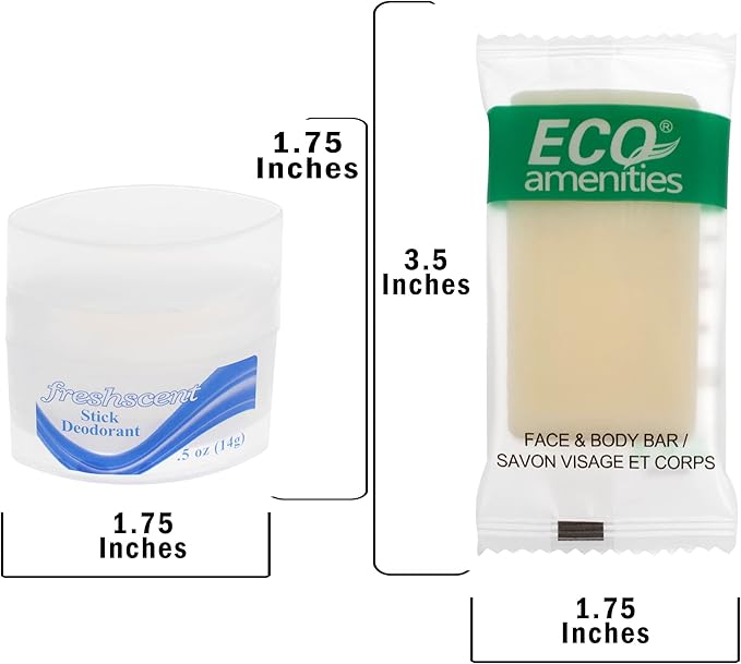 Moda West 96 Kits - Bulk Case of Wholesale Deluxe Toiletries for Men, Women, Travel, Charity, Homeless Shelters, 96 Disposable Hygiene Kits, Perfect for Hotels, Emergency Prep, and Donations