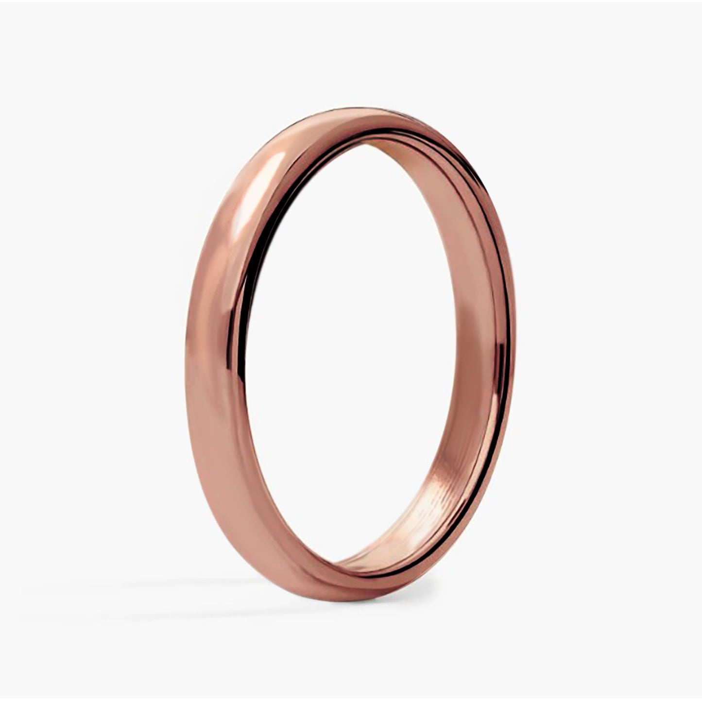 IVY & BAUBLE Pure Uncoated 3mm Copper Ring for Men & Women – Raw Authentic Solid Copper Band – Crafted in USA – Lab-Tested & Wellness Jewelry, Sizes 8