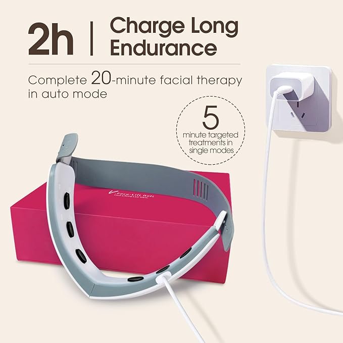 Intelligent Double Chin Reducer and V-Face Lift Belt Machine with Remote Control, Face Massager V-Face Device for Women