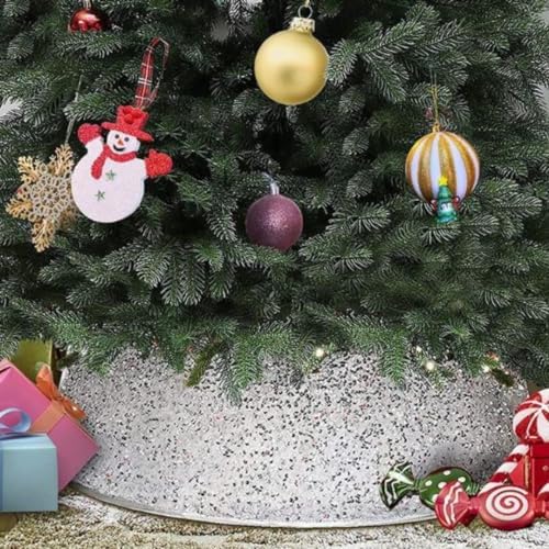 Christmas Tree Collar，Stand Up Tree Skirt，Christmas Tree Ring，Decorative Tree Base Cover for Christmas Decoration in Supermarkets, Hotels, Storefronts, Homes, and Other Places (Round red)