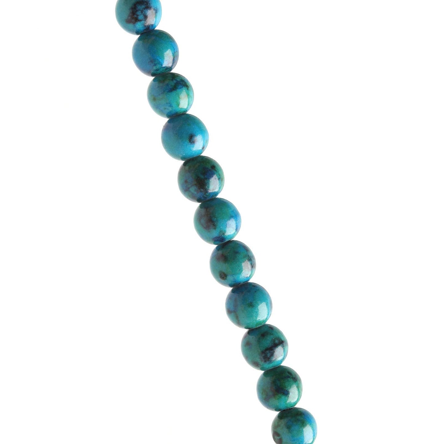 Filluck Natural Stone Beads Phoenix Stone 8mm Polished Round Smooth Gemstone Beads for Jewelry Making 15 Inch(Phoenix Stone,8mm)