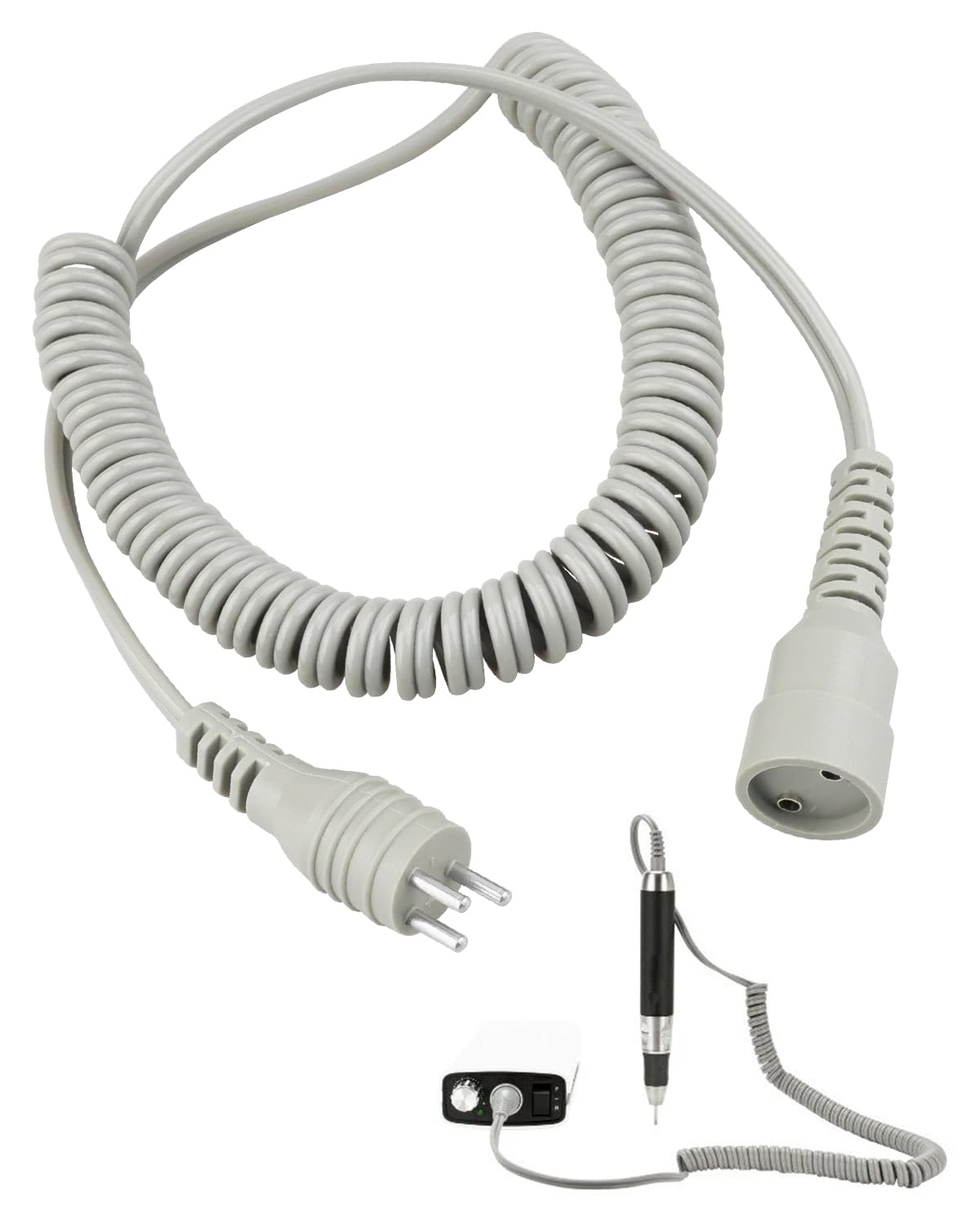 Nail Drill Replacement Motor Cord Fit for Mani-pro KP-60 KP60，Gray