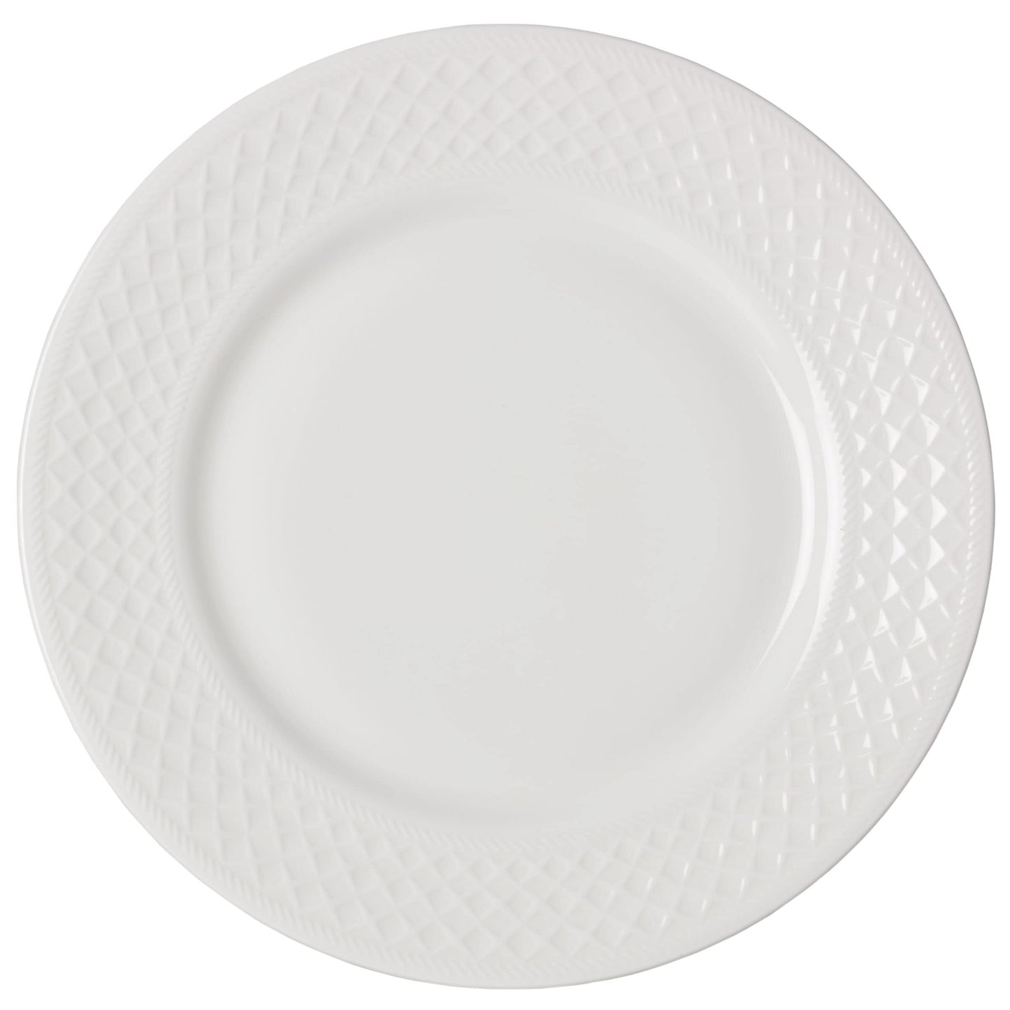 Mikasa Patterson Vegan Bone China Chip Resistant 12 Piece Dinnerware Set, Service for 4