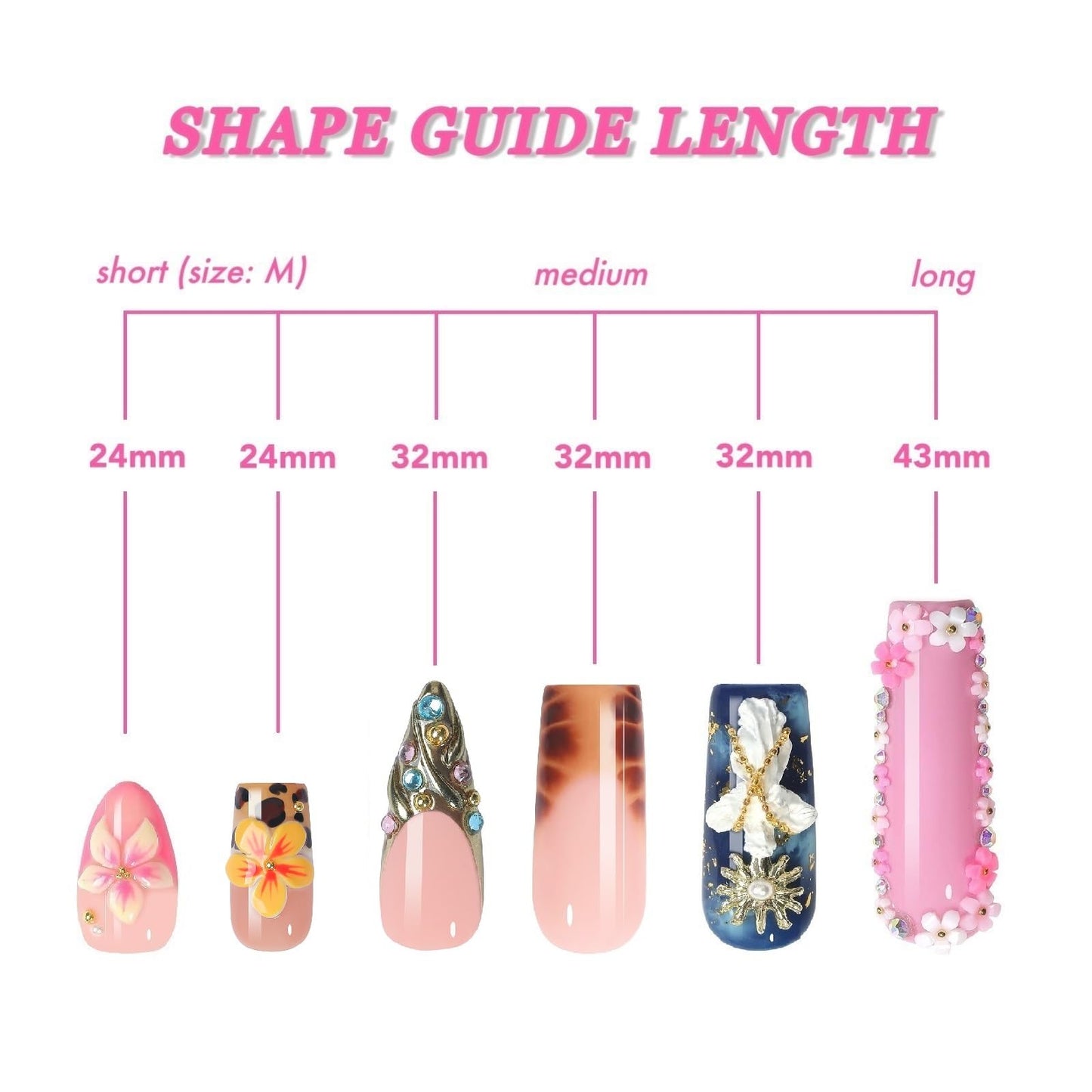 Handmade Acrylic Square Press-On Nails 10pcs, Brown & White Glossy Tips with 3D Floral Art, Tortoise Shell Gradient French Design, Reusable Full Cover Nail Set – Appife