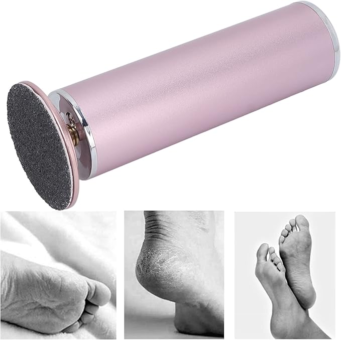 Electric Foot Callus Remover Dead Skin Removal Pedicure File Sander with 60pcs Replacement Sandpaper US Plug 100V-240V for Home and Salon Use
