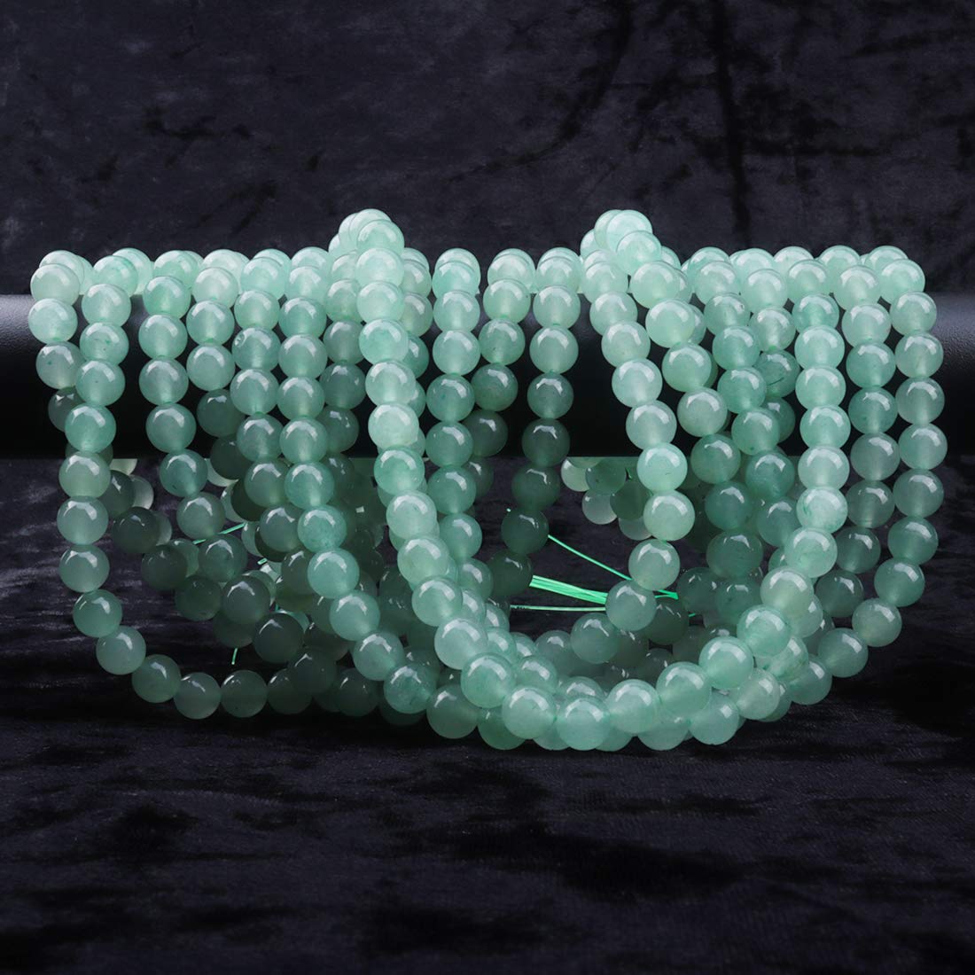 ICAI Beads 10mm Natural Green Aventurine Stone Round Loose Stone Beads for Jewelry Making DIY Crafts Design 1 Strand 15" APPR.34-36pcs