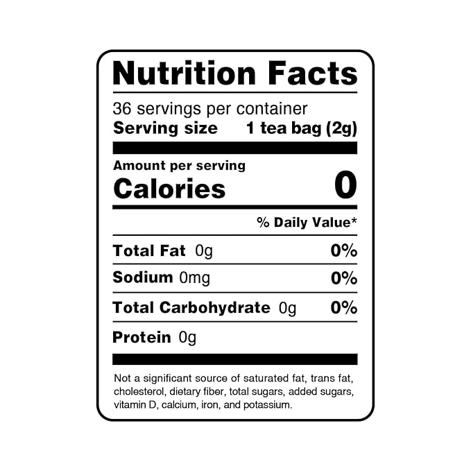 FullChea - Ginkgo Biloba Tea Bags, 36 Teabags - Premium Dried Ginkgo Biloba Leaves - Non-GMO - Caffeine-free - Support Memory & Focus