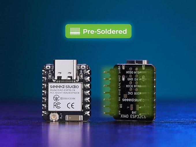 Seeed Studio XIAO ESP32C6 (Pre-Soldered)