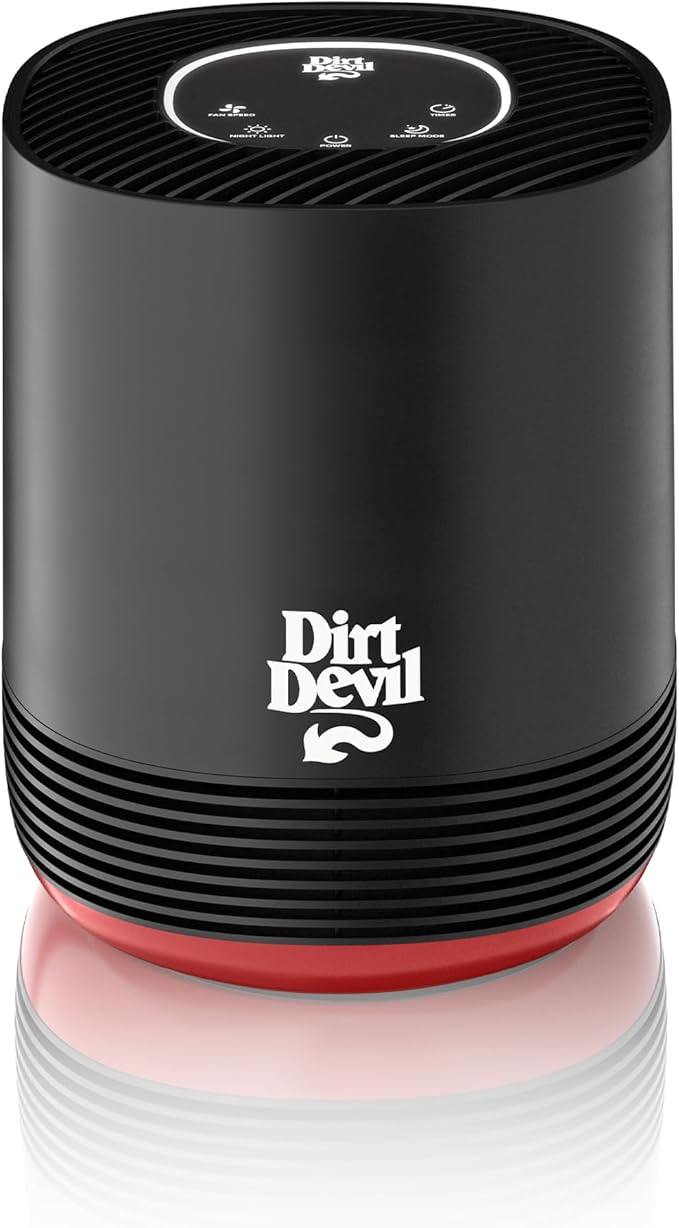 Dirt Devil Air Purifier, Powerful HEPA Filter with 360 Degree Air Intake