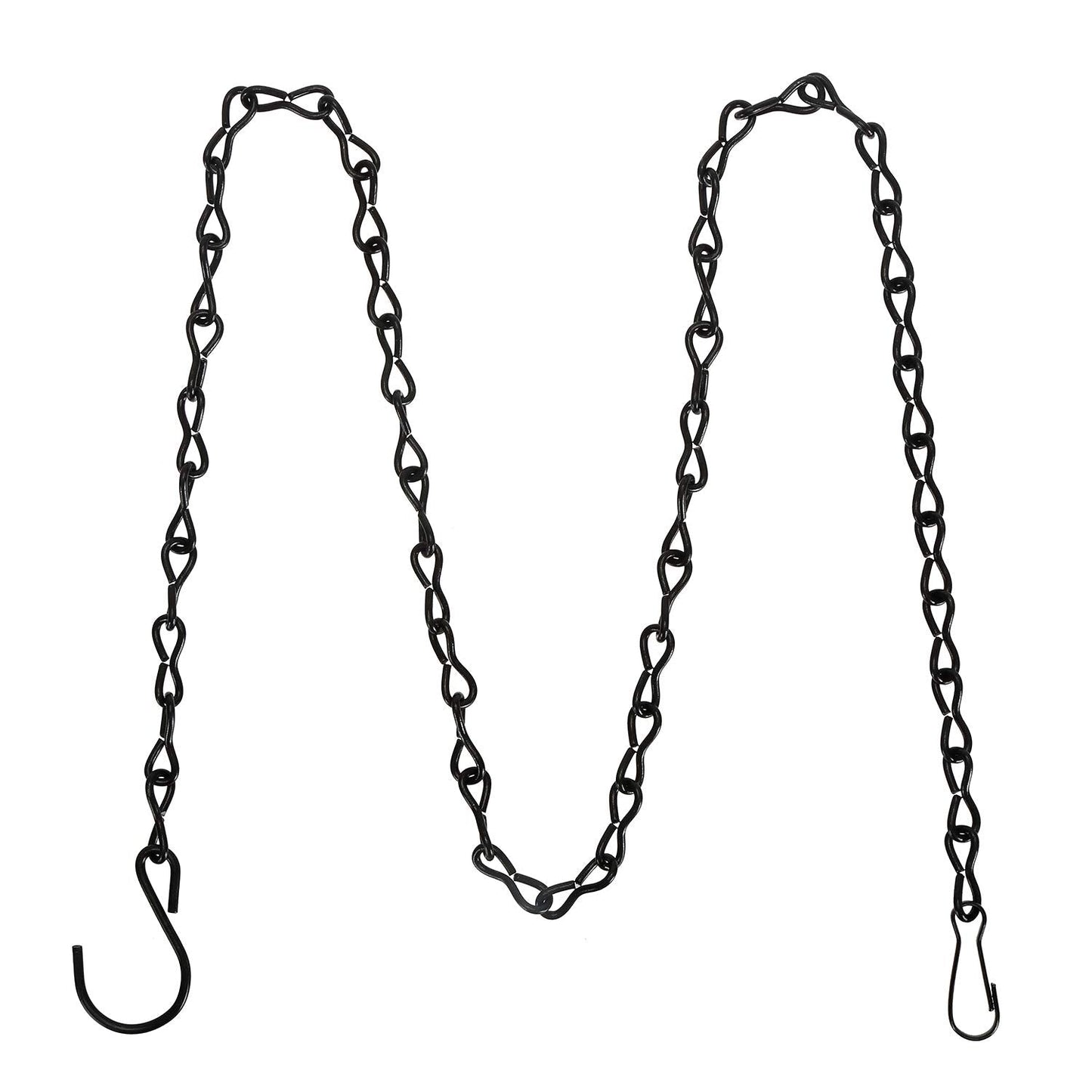 Foraineam 12 Pack 35 Inches Hanging Chains Flower Pot Basket Replacement Chain Plant Hangers for Bird Feeders, Birdbaths, Planters, Billboards, Lanterns and Ornaments
