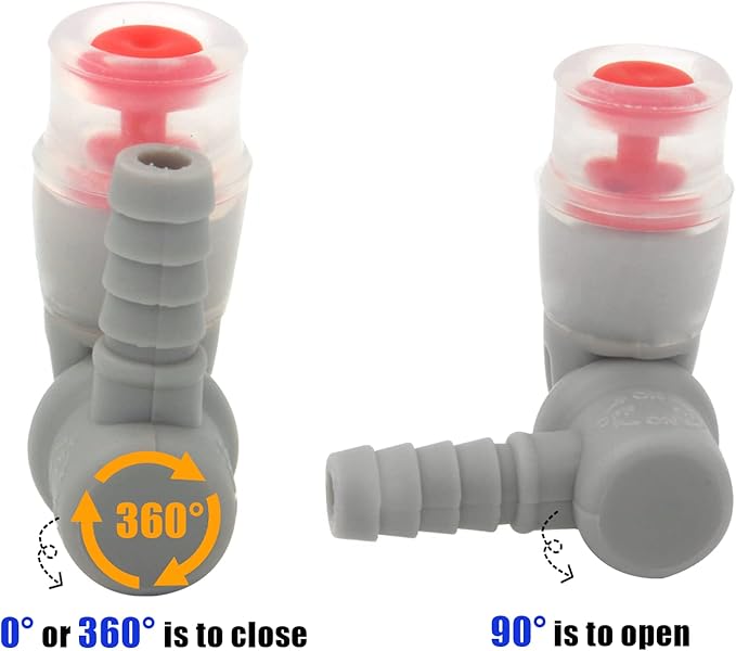 Hydration Bags Bite Valve Mouthpiece Replacement for Cross Country Bladder Bag Detachable Universal Manual Switch for Any Hydration Pack System